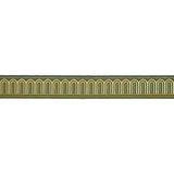 Schumacher Olive Arches Embroidered Tape Medium