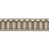 Schumacher Brown Arches Embroidered Tape Medium