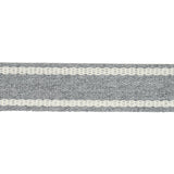 Schumacher Sullivan Tape Narrow Indoor/Outdoor Grey Trim