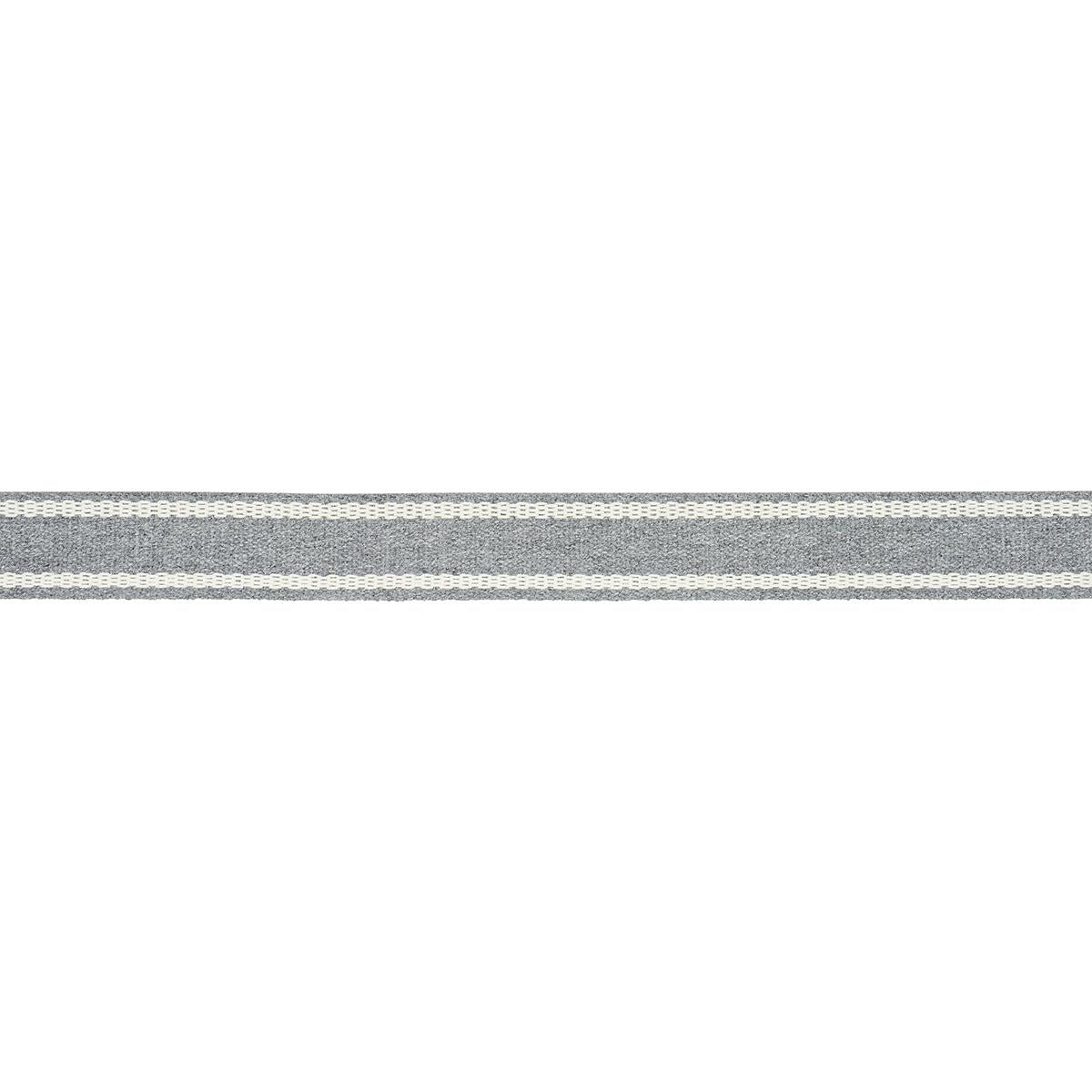 Schumacher Sullivan Tape Narrow Indoor/Outdoor Grey Trim