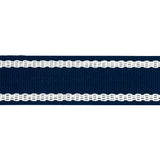 Schumacher Sullivan Tape Narrow Indoor/Outdoor Navy Trim
