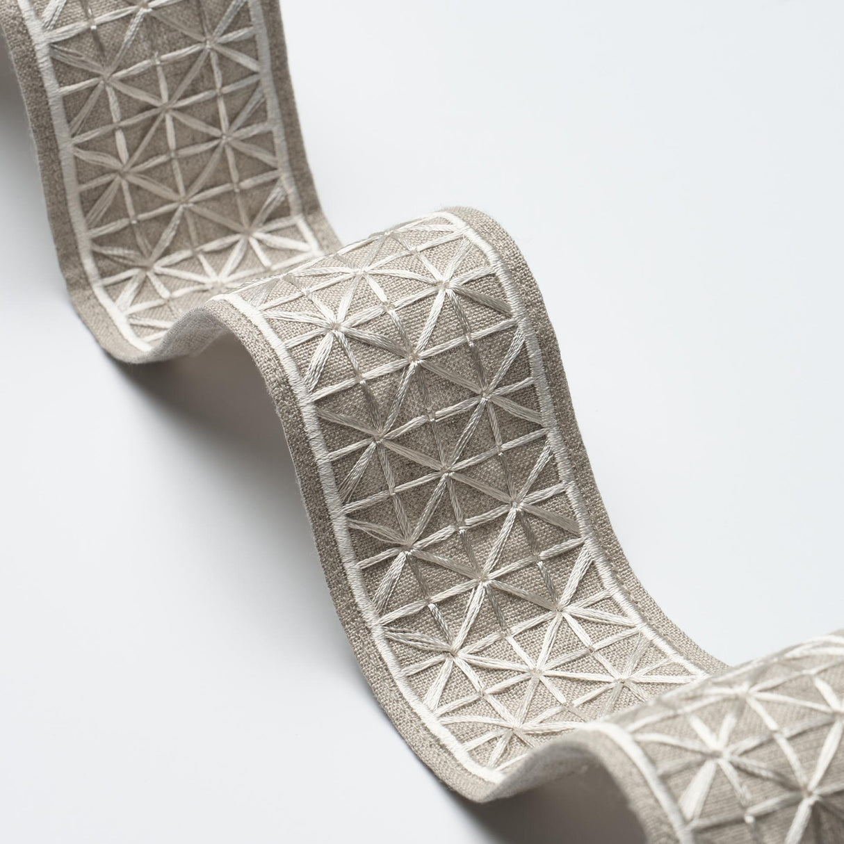 Schumacher Ivory On Natural Directoire Tape Narrow