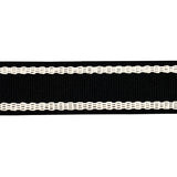 Schumacher Sullivan Tape Narrow Indoor/Outdoor Black Trim