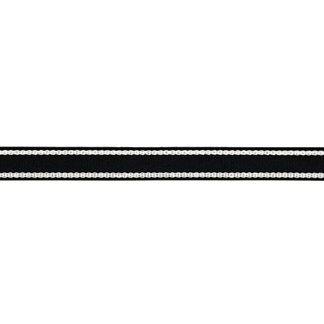 Schumacher Sullivan Tape Narrow Indoor/Outdoor Black Trim