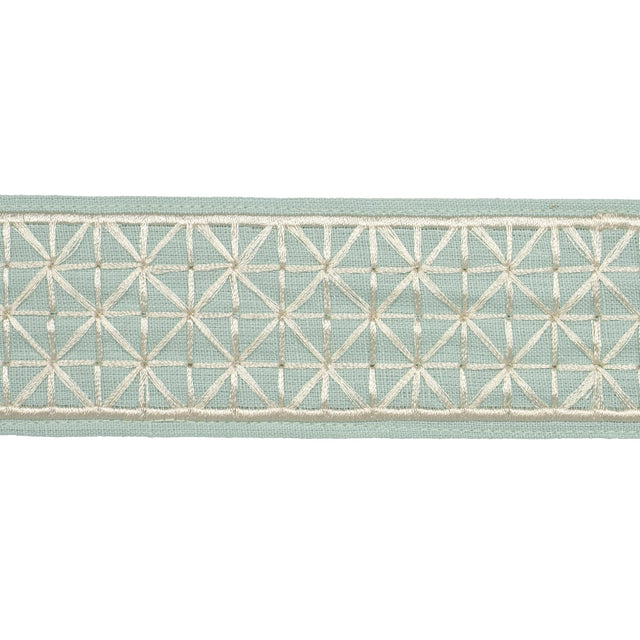 Schumacher Teal Directoire Tape Narrow