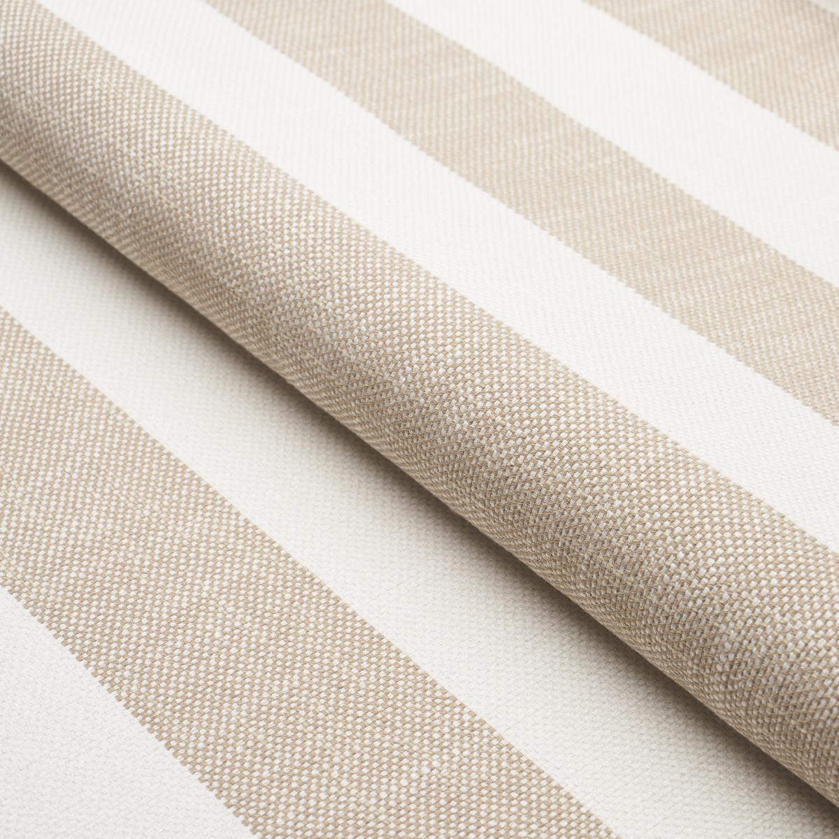 Schumacher Desert Wide Stripe Sand Fabric