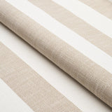 Schumacher Desert Wide Stripe Sand Fabric