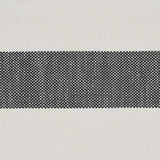 Schumacher Desert Wide Stripe Charcoal Fabric