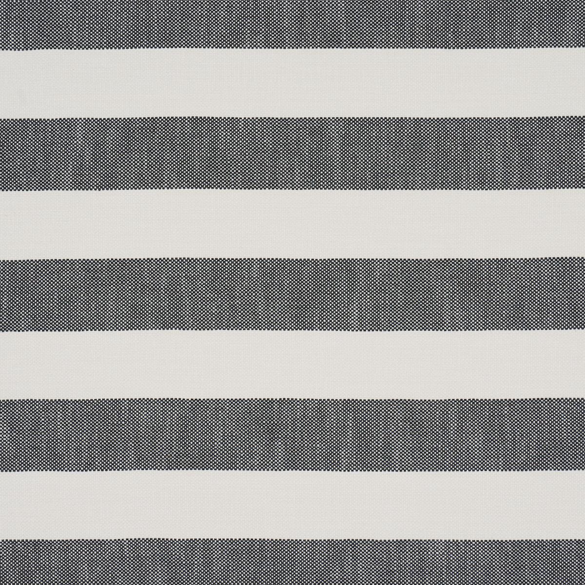 Schumacher Desert Wide Stripe Charcoal Fabric