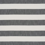 Schumacher Desert Wide Stripe Charcoal Fabric