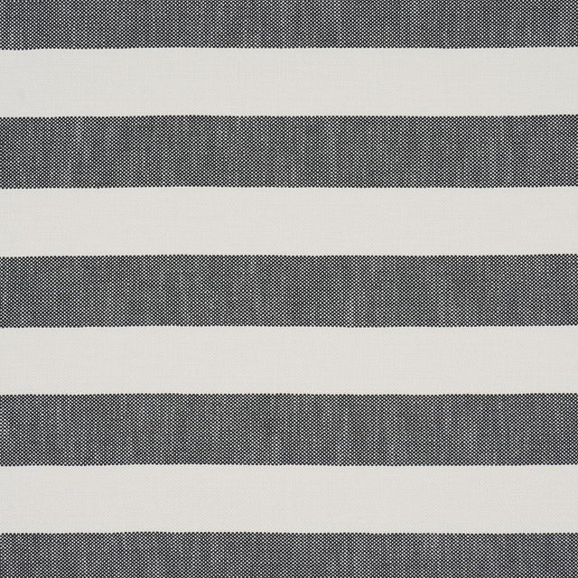 Schumacher Desert Wide Stripe Charcoal Fabric