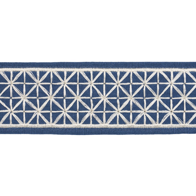 Schumacher Bleu Marine Directoire Tape Narrow