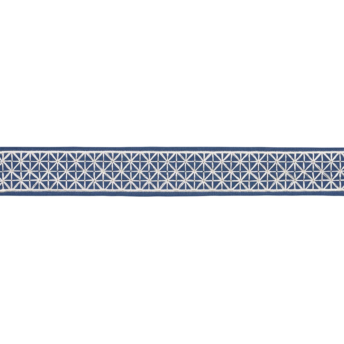 Schumacher Bleu Marine Directoire Tape Narrow