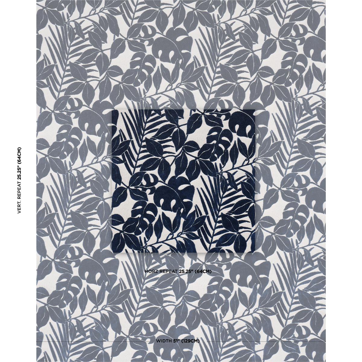 Schumacher Miramar Indoor/Outdoor Velvet Navy Fabric