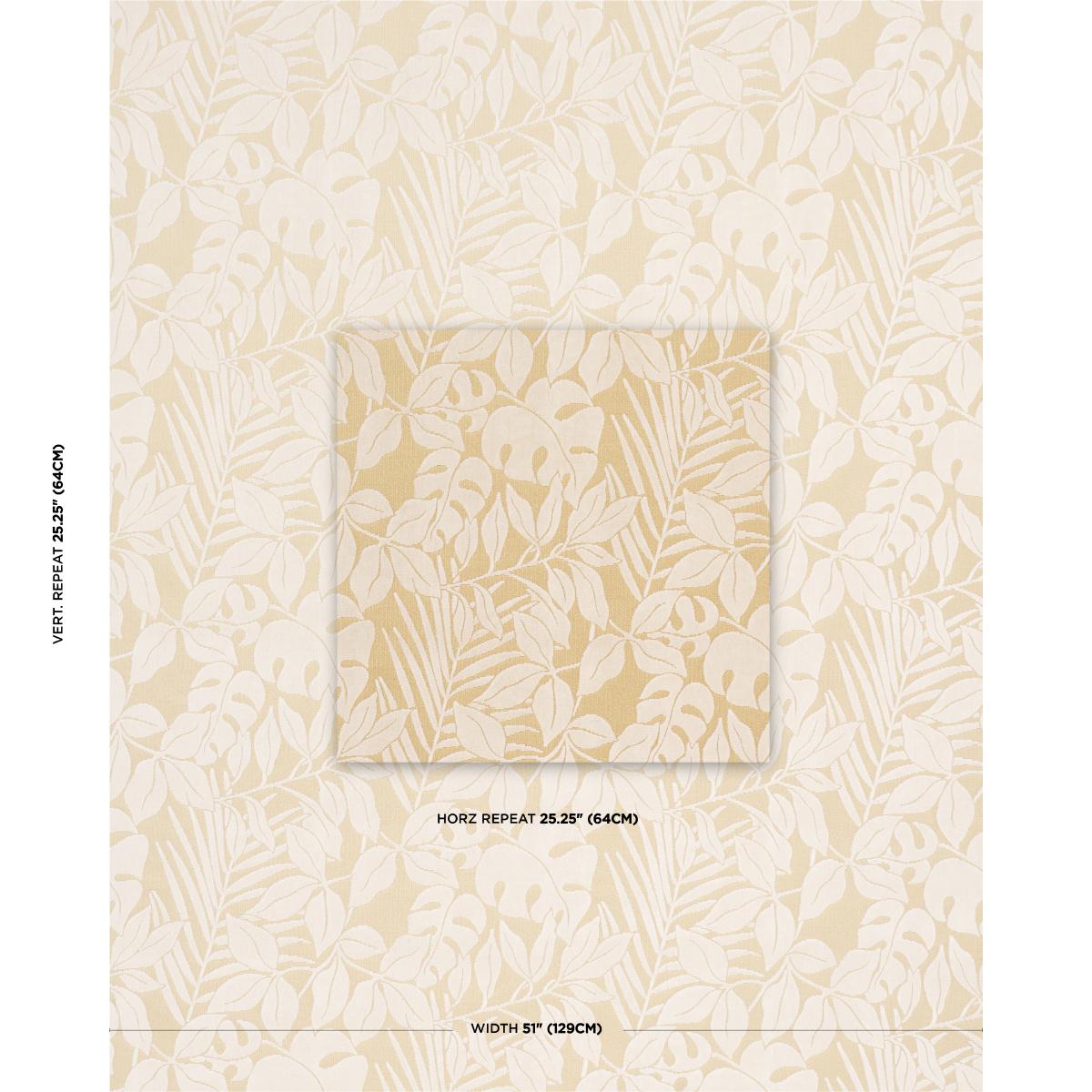 Schumacher Miramar Indoor/Outdoor Velvet White Sand Fabric