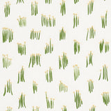 Schumacher Meadow Button Hand Embroidery Yellow Fabric