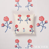 Schumacher Backdrop X Schumacher Rhinestone Cowboy Embroidery Poppy Fabric