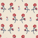 Schumacher Backdrop X Schumacher Rhinestone Cowboy Embroidery Poppy Fabric
