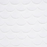 Schumacher Prep School Hand Pieced Scallop White Fabric
