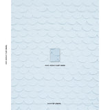 Schumacher Prep School Hand Pieced Scallop Blue Fabric