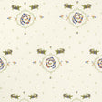 Schumacher Backdrop X Schumacher Reptilia Embroidery Bright Multi On Ivory Fabric