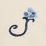 Schumacher Backdrop X Schumacher Rhinestone Cowboy Embroidery Navy Fabric