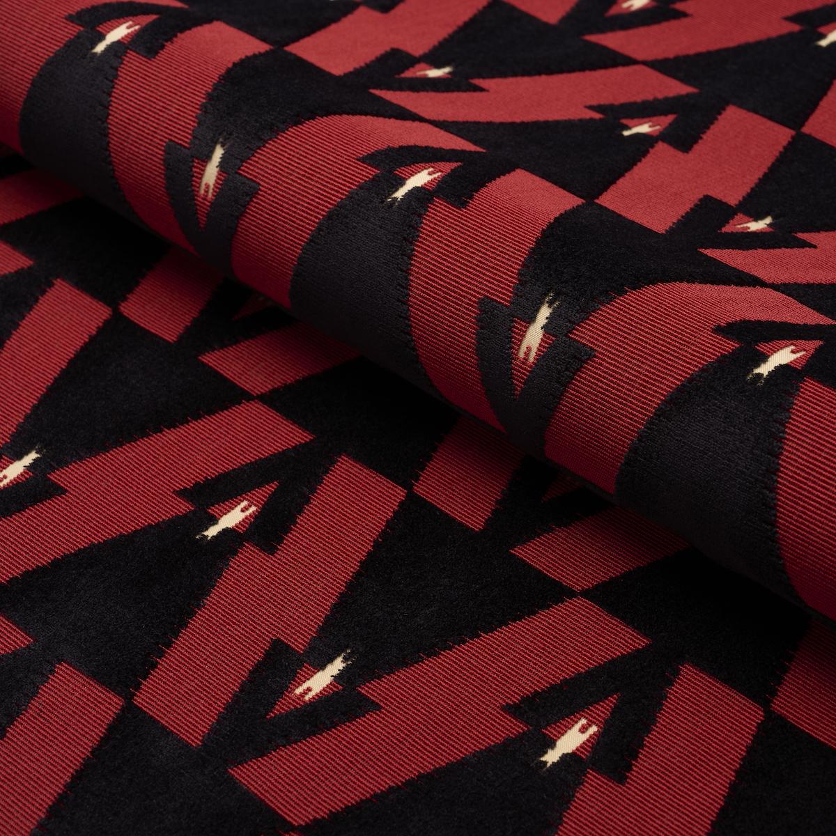 Schumacher Kalido Velvet Ladybird Fabric