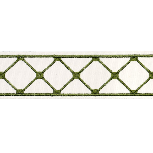 Schumacher Parisian Bamboo Green Trim