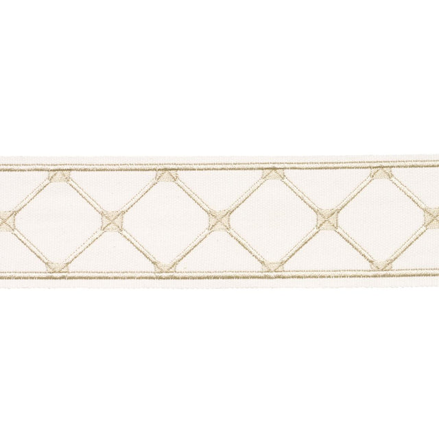 Schumacher Parisian Bamboo Ivory Trim