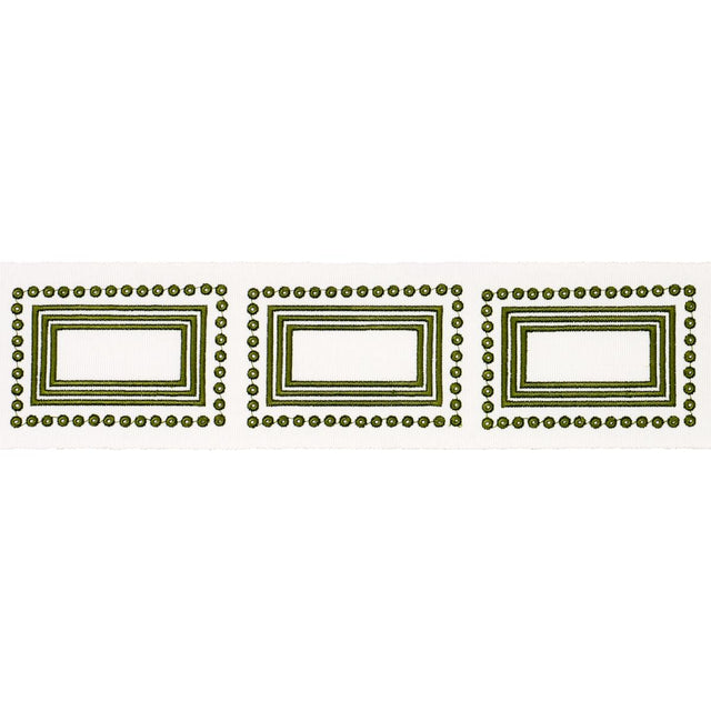 Schumacher Porte Parisien Green Trim