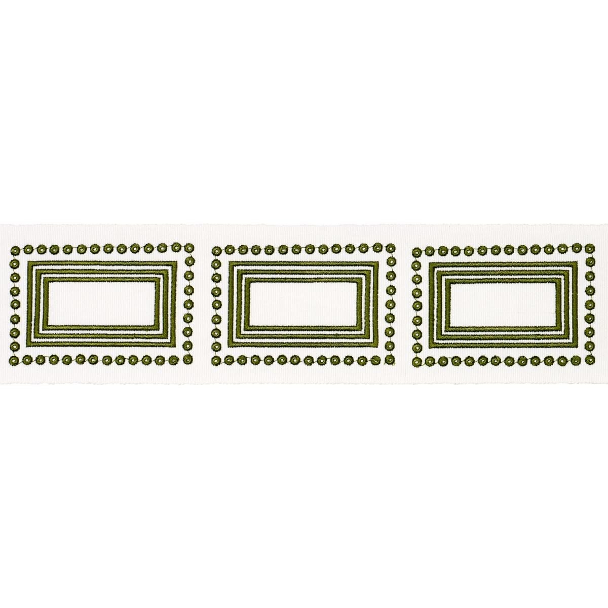 Schumacher Porte Parisien Green Trim