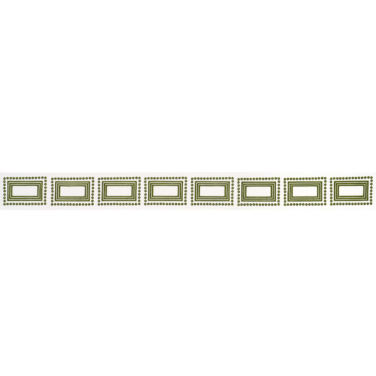 Schumacher Porte Parisien Green Trim