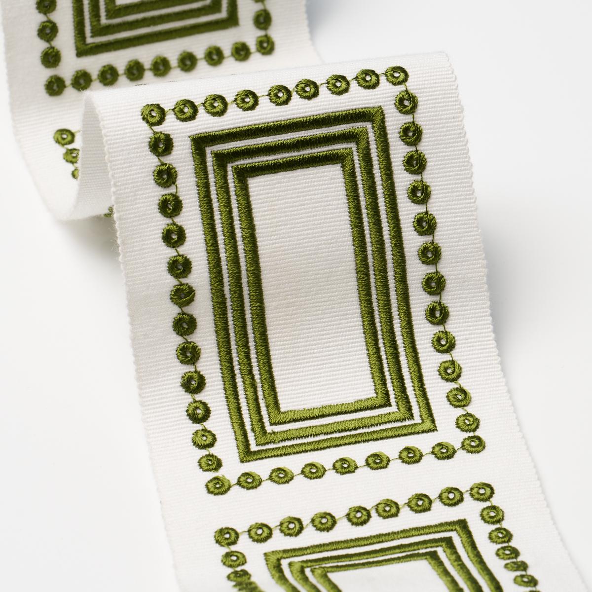Schumacher Porte Parisien Green Trim