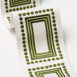 Schumacher Porte Parisien Green Trim
