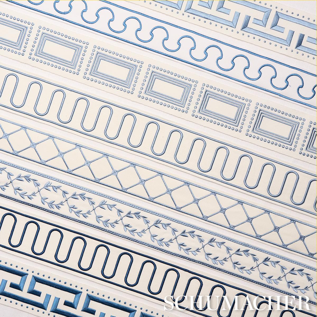 Schumacher Porte Parisien Porcelain Trim