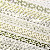 Schumacher Royere Scroll Green Trim