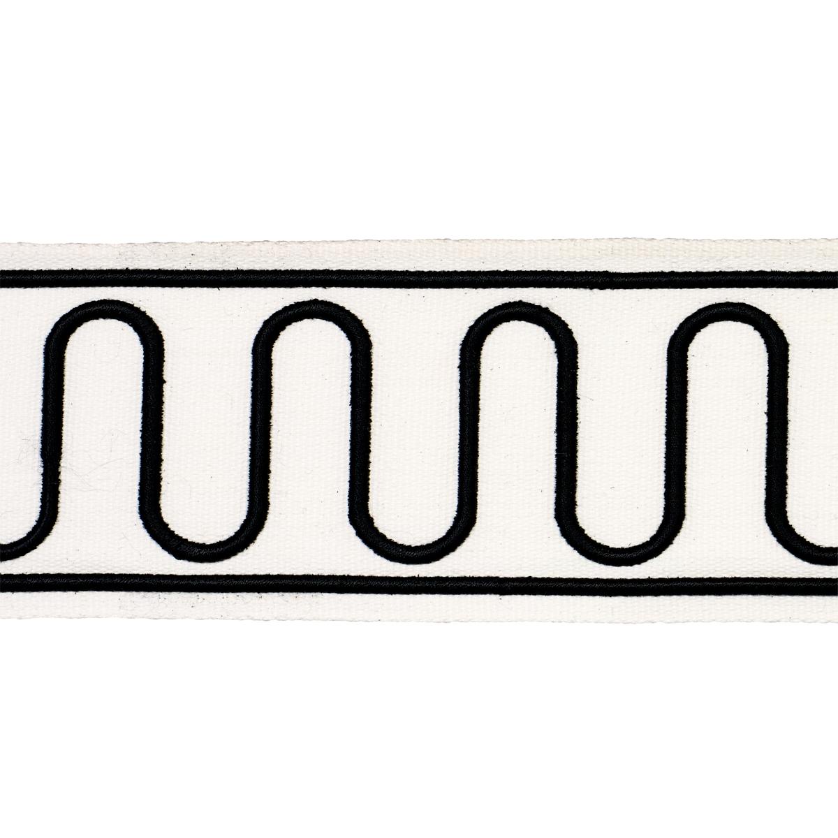 Schumacher Black Royere Scroll