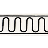 Schumacher Black Royere Scroll