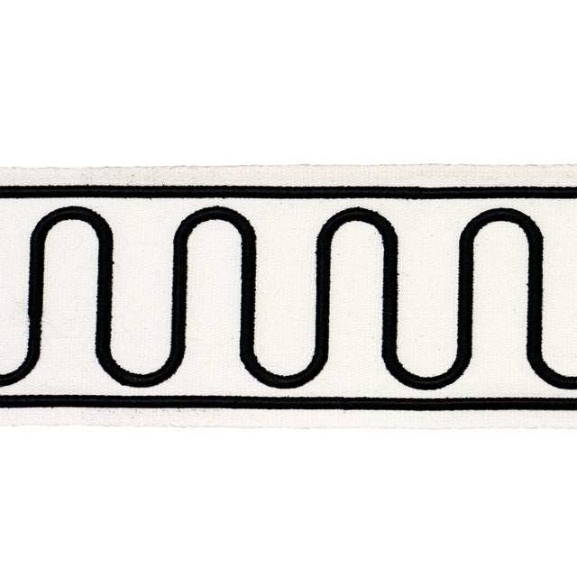 Schumacher Black Royere Scroll