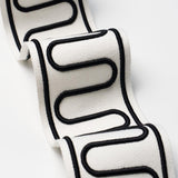 Schumacher Royere Scroll Black Trim