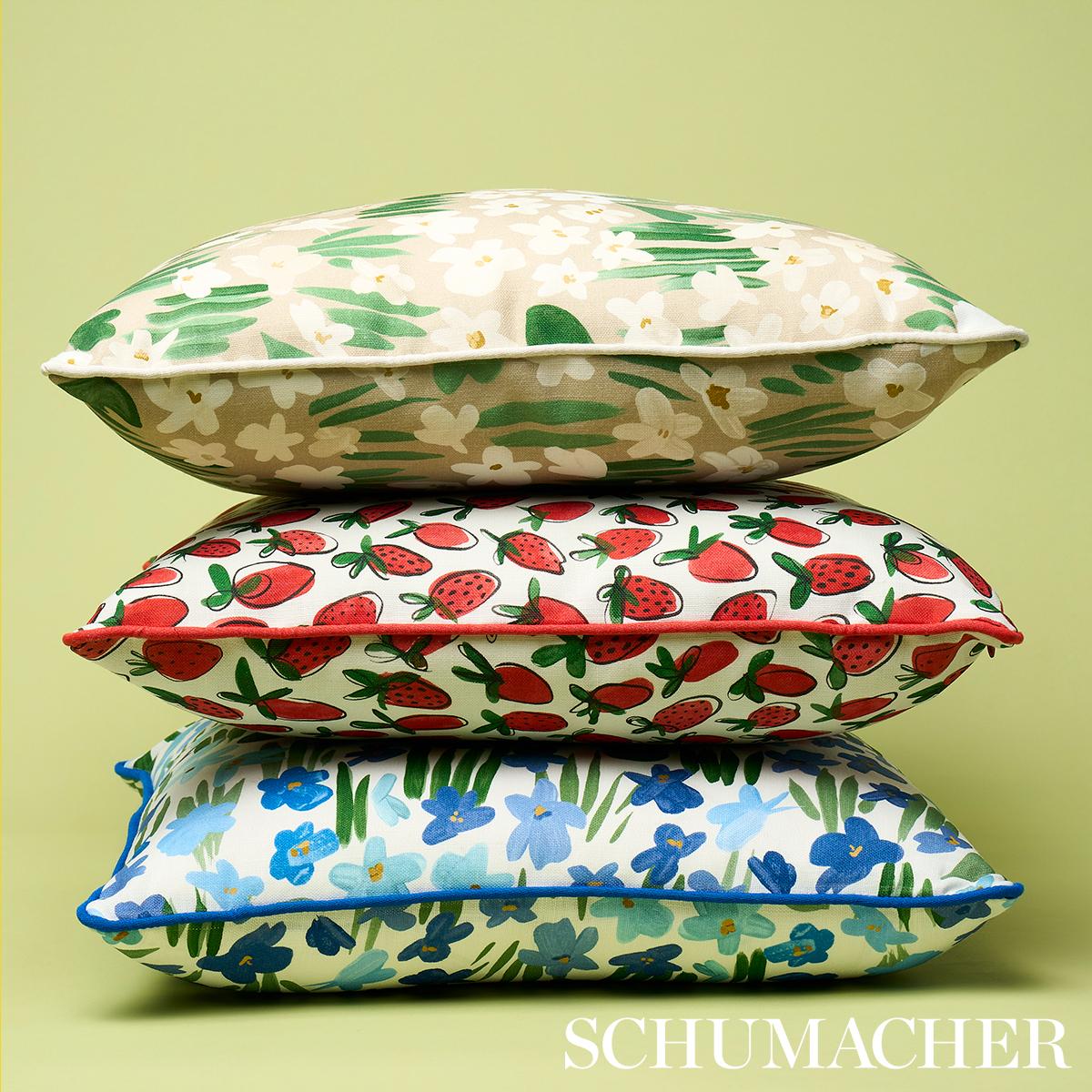 Schumacher Sweet Violette I/O Blue 18" x 18" Pillow