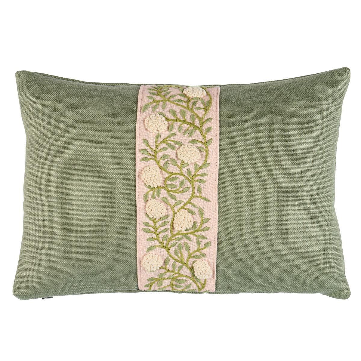 Schumacher Leaf & Blush 11" x 16" Ashoka Pillow