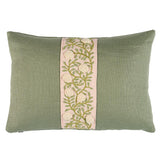 Schumacher Leaf & Blush 11" x 16" Ashoka Pillow