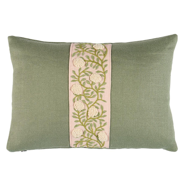 Schumacher Leaf & Blush 11" x 16" Ashoka Pillow