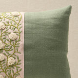 Schumacher Leaf & Blush 11" x 16" Ashoka Pillow