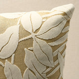 Schumacher White Sand 22" x 22" Miramar I/O Velvet Pillow