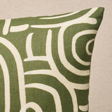 Schumacher Olive 22" x 22" Backdrop X Schumacher New Beat Pillow