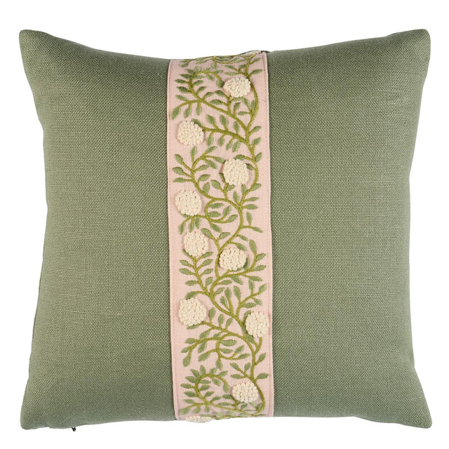 Schumacher Leaf & Blush 16" x 16" Ashoka Pillow