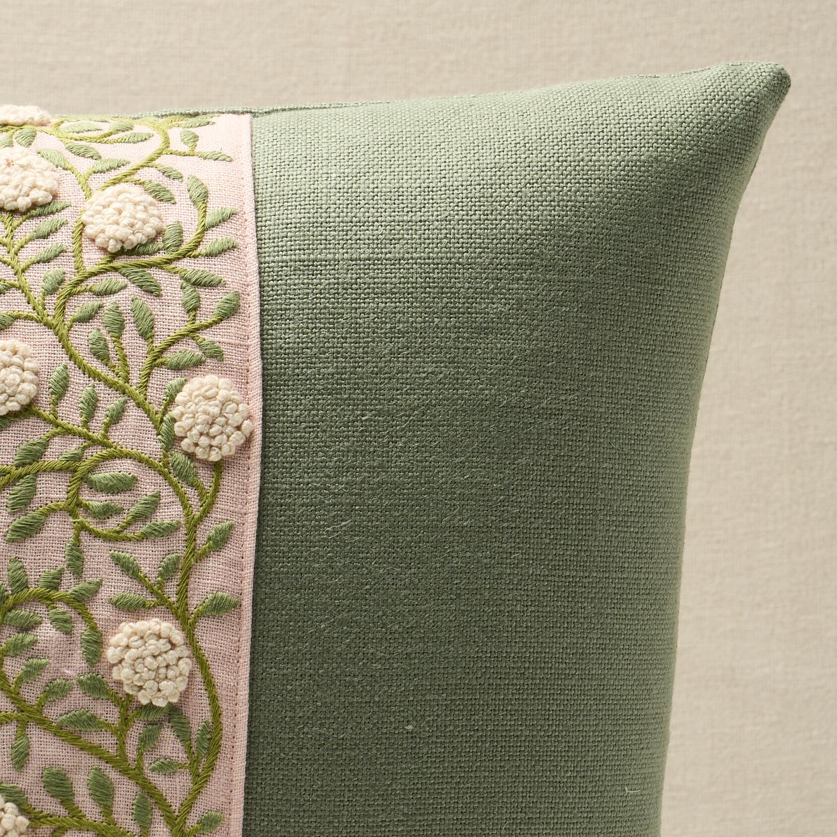 Schumacher Leaf & Blush 16" x 16" Ashoka Pillow