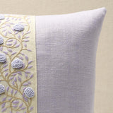 Schumacher Lilac & Cream 11" x 16" Ashoka Pillow
